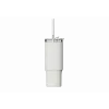 Termo puodelis su šiaudeliu Xiaomi Straw Mug White 1 L — nerūdijančio plieno vidus, sandarus, 240×132×97 mm