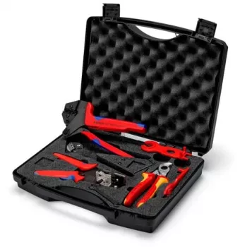 Knipex 97 91 04 V02 fotovoltinių MC4 jungčių įrankių rinkinys