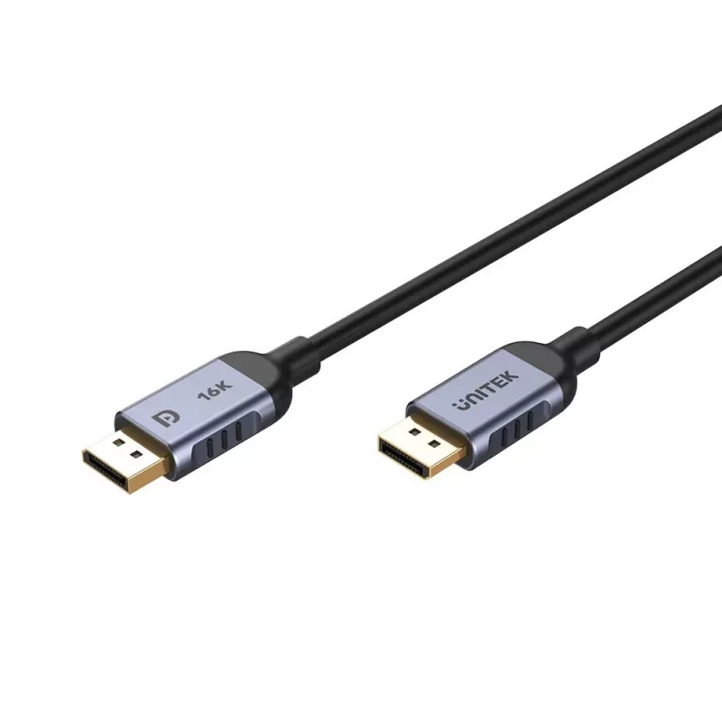 UNITEK C1626GY01-1M DisplayPort 2.1 Juoda