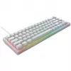 CHERRY K5V2 kompaktiška klaviatūra, skirta žaidimams, USB, QWERTY, anglų k., balta, 67 klavišai, RGB LED