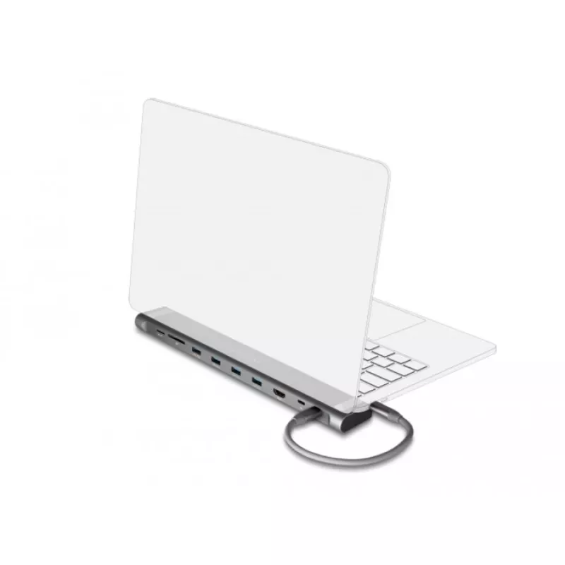 DeLOCK USB Type-C plona prijungimo stotis 4K HDMI USB 3.2 Gen 1 LAN SD PD 3.0