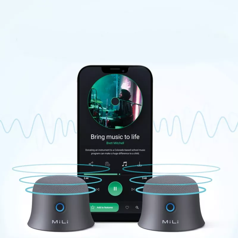 Nešiojamas garsiakalbis Ultron Mag Soundmate juodas