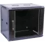 Sieninė spinta 6U VALUE 26.99.0147, montuojama ant sienos, juoda