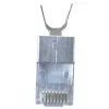 Ekranuotas RJ45 kištukas EQUIP Cat 8.1, vyriškas, sidabrinis, 50 vnt., 11.7×22.5 mm, 3.7 g