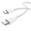 Baseus Superior USB C į USB C duomenų laidas 2 m 30 W Baltas