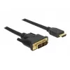Vaizdo kabelio adapteris DeLOCK 85582 1 m HDMI Type A DVI-D juodas