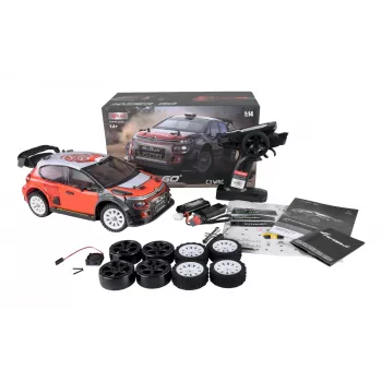 Amewi C3 WRC radijo bangomis valdomas ralio automobilio modelis, elektrinis variklis 1:14