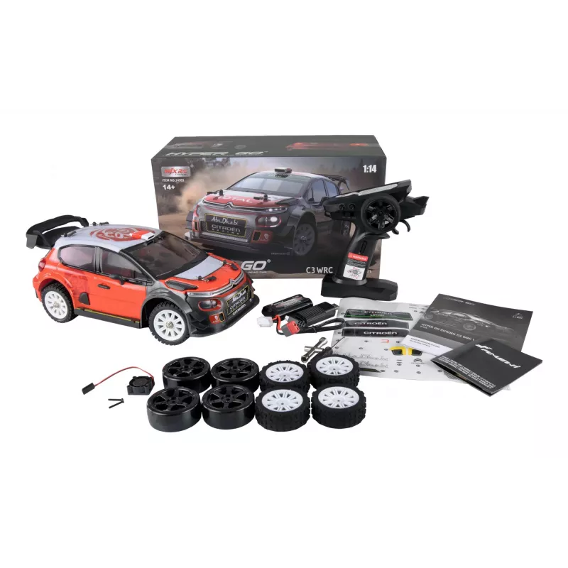 Amewi C3 WRC radijo bangomis valdomas ralio automobilio modelis, elektrinis variklis 1:14