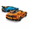 Konstruktorius LEGO Speed Champions rinkinys 77238 — Lamborghini Revuelto & Huracán STO, 607 dalys, 2 minifigūros, rekomenduojamas amžius 10+