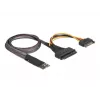 DeLOCK M.2 Key M į U.2 SFF-8639 NVMe adapteris su 50 cm kabeliu
