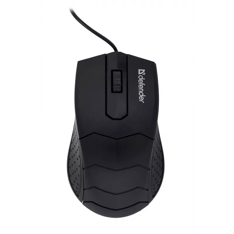Optinė abiem rankoms tinkama pelė DEFENDER HIT MB-530 — 1000 DPI, USB Type-A, juoda, 1,5 m laidas