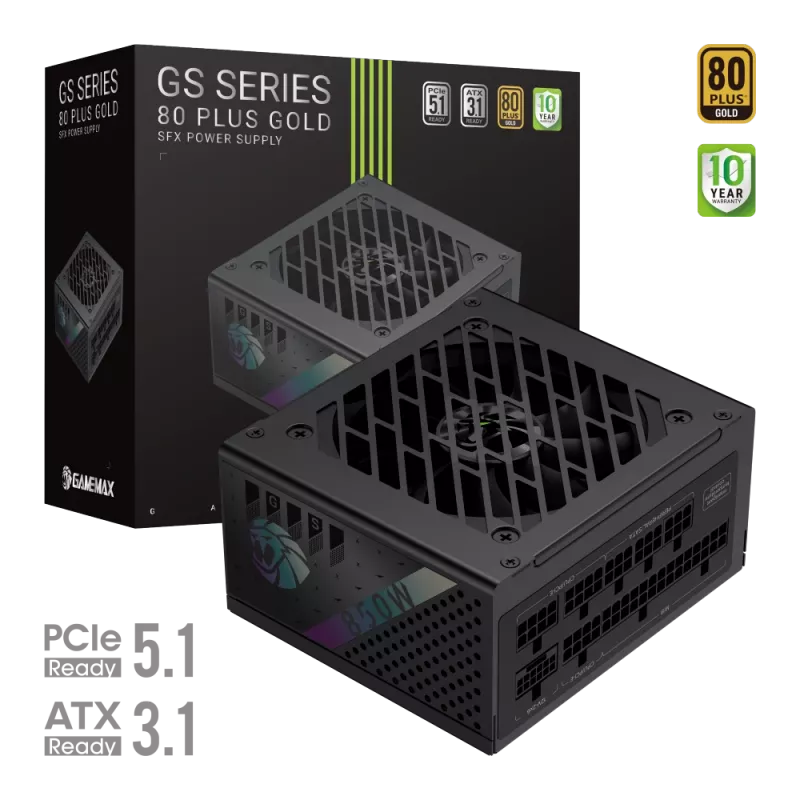 Gamemax maitinimo šaltinis, 80 PLUS, Gold | GS 850G | 850 W