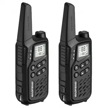 Baofeng BF-T25E juodas racijomis, 2 vnt.