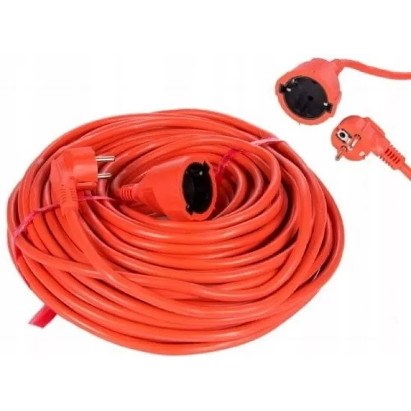 VERTEX PZO20M Ištraukiamas ilgintuvas 20 m 3x2,5 mm Oranžinis