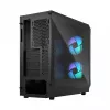 Fractal Design Focus 2 RGB Grūdinto stiklo vidutinis bokštas ATX PC korpusas - juodas