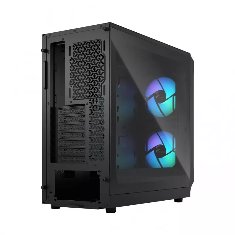 Fractal Design Focus 2 RGB Grūdinto stiklo vidutinis bokštas ATX PC korpusas - juodas