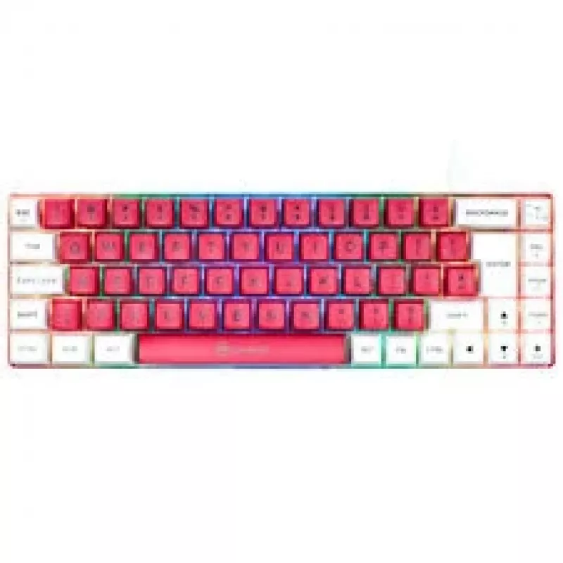 GAMIAC TKL69G SF žaidimų klaviatūra, Kailh Raudona - balta/raudona