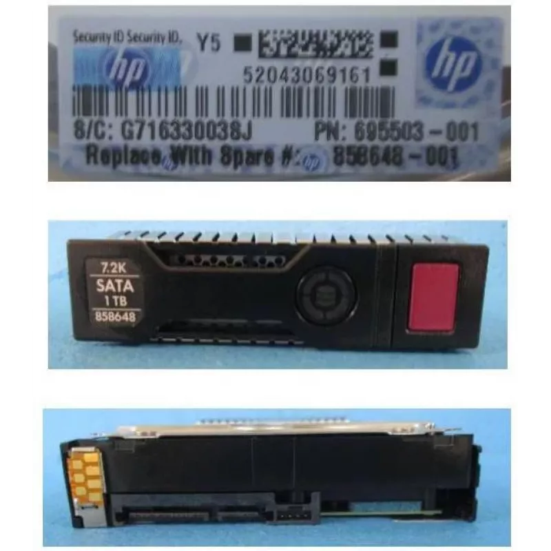 HPE SPS-DRV HDD 1TB 6G 7.2K Lff SATA Mdl SC (858648-001)