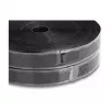 DeLOCK itin tvirta lipni juosta su kabliukais ir kilpelėmis 25 m x 25 mm juoda