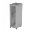 Serverių spinta LANBERG FF01-8047-12SL 47U 800x1000 mm pilka su priekinėmis ir galinėmis stiklinėmis durelėmis bei vieta LCD skydeliui
