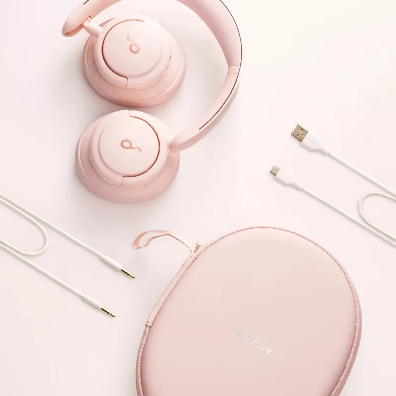 „Soundcore by Anker Life Q30“ hibridinės aktyviosios triukšmo slopinimo ausinės su keliais režimais, aukštos raiškos garsu, 40 val. veikimo trukme, aiškiais pokalbiais, greitu įkrovimu