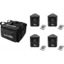 LED apšvietimo rinkinys EUROLITE AKKU TL-3 QuickDMX 4x su minkštu krepšiu – baterijomis maitinami TL-3 šviestuvai, QuickDMX valdymas, nešiojamas krepšys