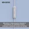 Sony IER-EX15C ausinės su mikrofonu, laidinės, įkūrinės, skambučiams ir muzikai, USB-C, juodos