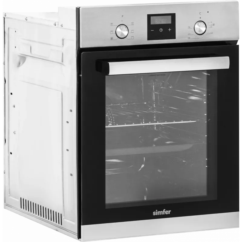 Įmontuojama orkaitė SIMFER 4207BERIM.1 — 47 l daugiafunkcinė nerūdijančio plieno, 54.1 cm A × 45 cm P