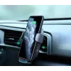 Belaidis įkrovimo telefono laikiklis Aukey HD-C52 — Qi suderinamas reguliuojamo kampo automobilinis telefono laikiklis su belaidžiu įkrovimu
