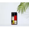 Apsauginis telefono dėklas iKins Samsung Galaxy S20 Ultra — Mondrian Juoda