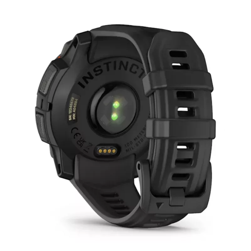 Garmin Instinct® 3 – 45 mm, saulės energija naudojantis laikrodis, juodas