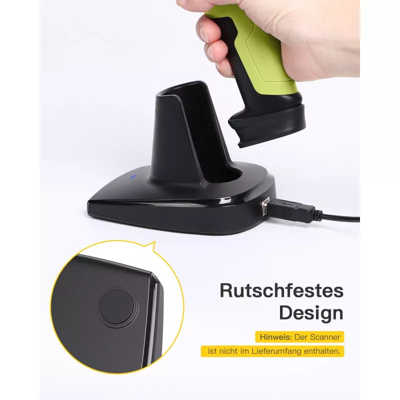 Brūkšninių kodų skaitytuvas Inateck BS04001 2 viename belaidis USB įkraunamas rankinis skaitytuvas