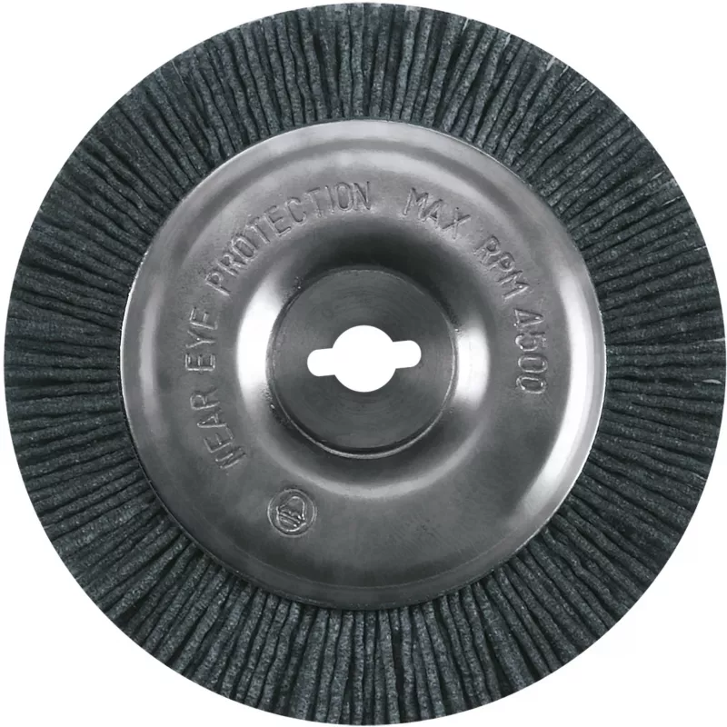 Šveitimo šepetys Einhell 3424115 nailoninis plieno pilkos spalvos apvalios formos 2 vnt.