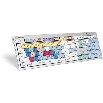 Klaviatūra Logickeyboard ALBA Universal USB AZERTY French Sidabrinė