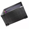 PC korpusas MODECOM Volcano Stellar 5F ATX Midi Tower, grūdintas stiklas, 5 iš anksto sumontuoti ventiliatoriai, USB‑C, palaiko microATX/ATX, maks. GPU 420 mm, CPU aušintuvo aukštis 175 mm