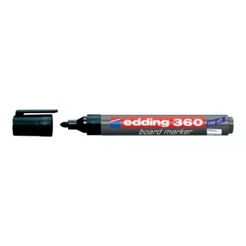 Marker Edding e-360 juodas 1 vnt. Rašymo spalvos juoda
