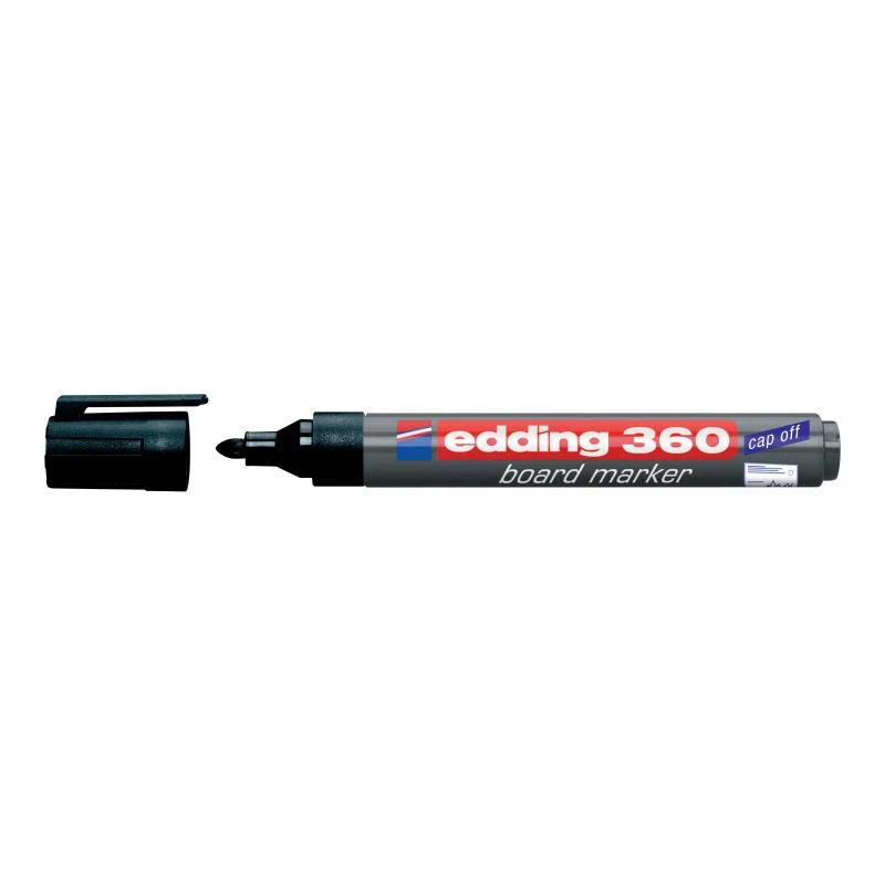 Marker Edding e-360 juodas 1 vnt. Rašymo spalvos juoda