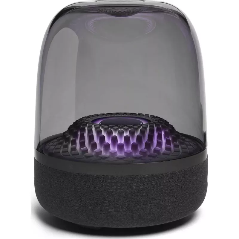 Nešiojamas belaidis garsiakalbis Harman/Kardon Aura Studio 4 — 100 W, 3 tvarkyklės, 45–20000 Hz, Juoda/Permatoma