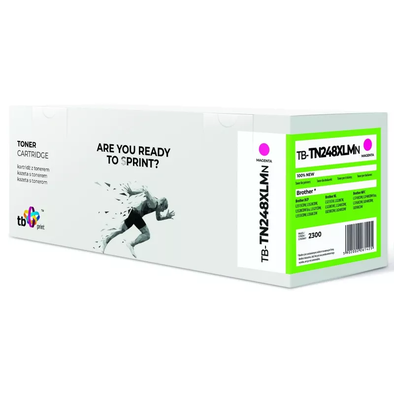 Magenta spalvos dažų kasetė Brother TN248XLM TB-TN248XLMN 100% nauja