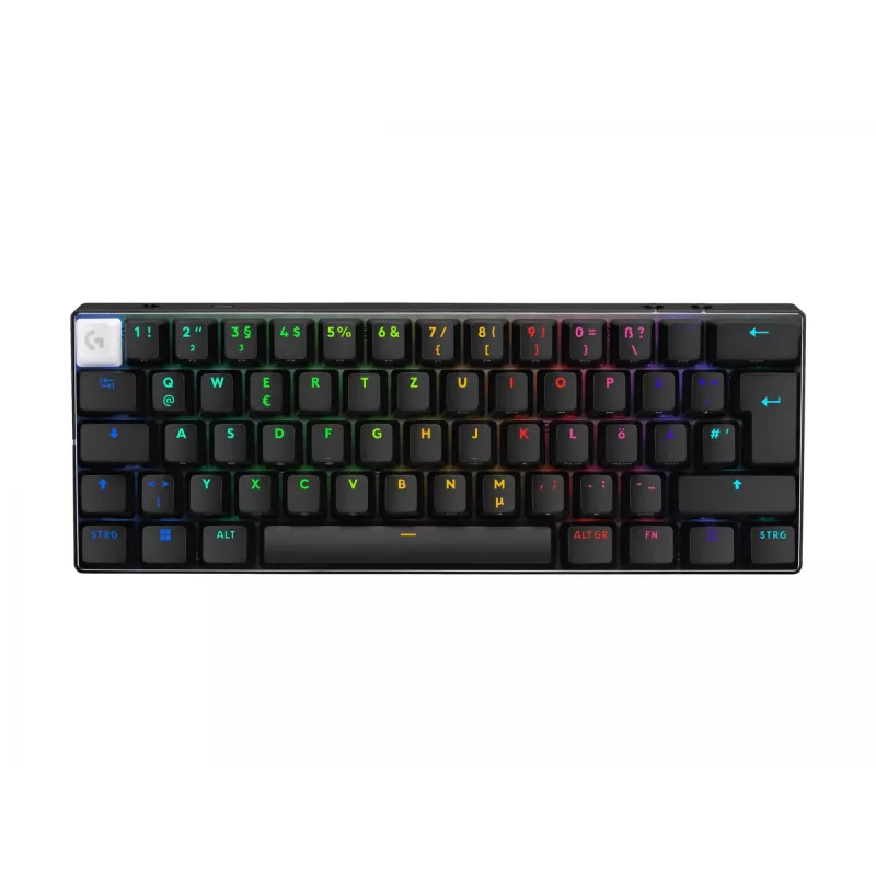 Logitech G PRO X 60 klaviatūra žaidimams USB RF Wireless Bluetooth QWERTZ vokiška balta
