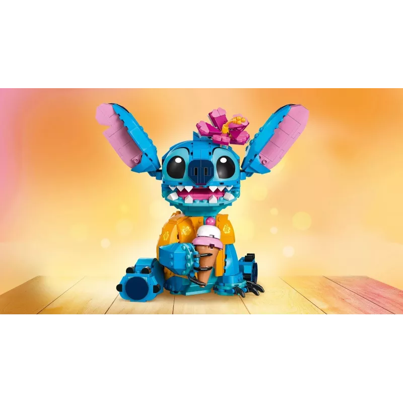 LEGO | Disney Stitch statomas vaikų žaidimų rinkinys su ledų kūgiu 43249