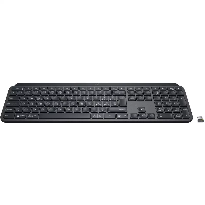 Logitech MX Keys for Business klaviatūra RF belaidė + Bluetooth itališka grafito (920-010247)