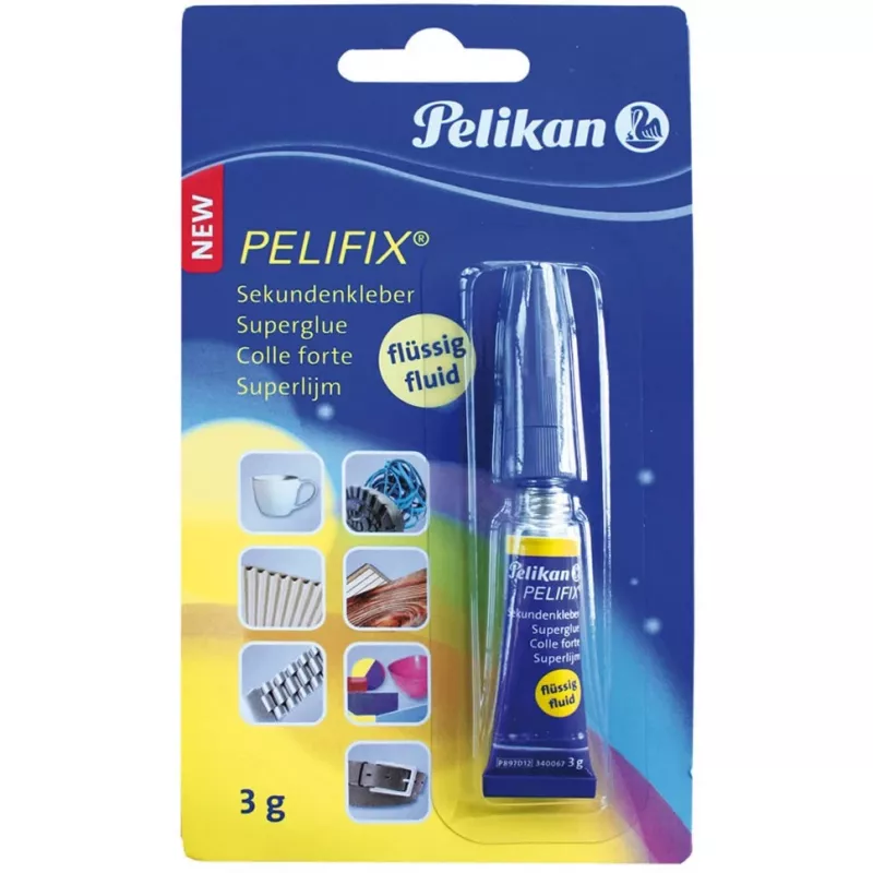 Superglue skystis Pelikan PELIFIX 3g Mėlynas
