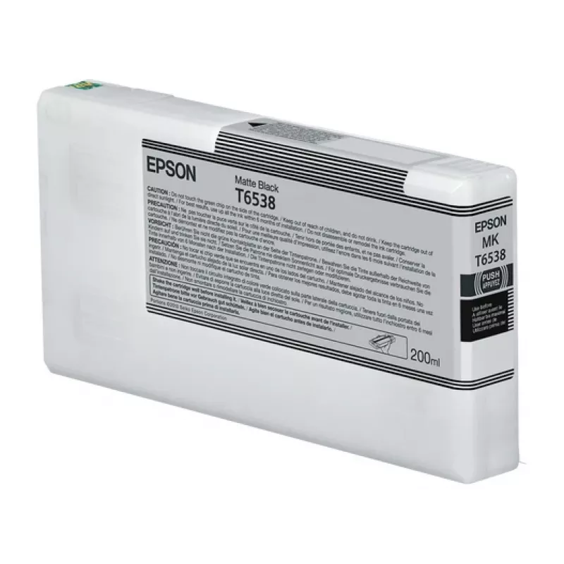 Rašalo kasetė Epson C13T65380N matinė juoda 200 ml Originali vienoje pakuotėje