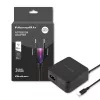 Qoltec 51027 įkroviklis | 65W | 5-20.3V | 2-3.25A | USB C tipo | PD