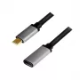 LogiLink USB laidas USB 3.2 Gen 2 CUA0105 0,5 m USB C juoda pilka