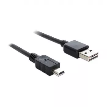 USB laidas DeLOCK 85554 USB 2.0 2m USB A Mini-USB B Juodas