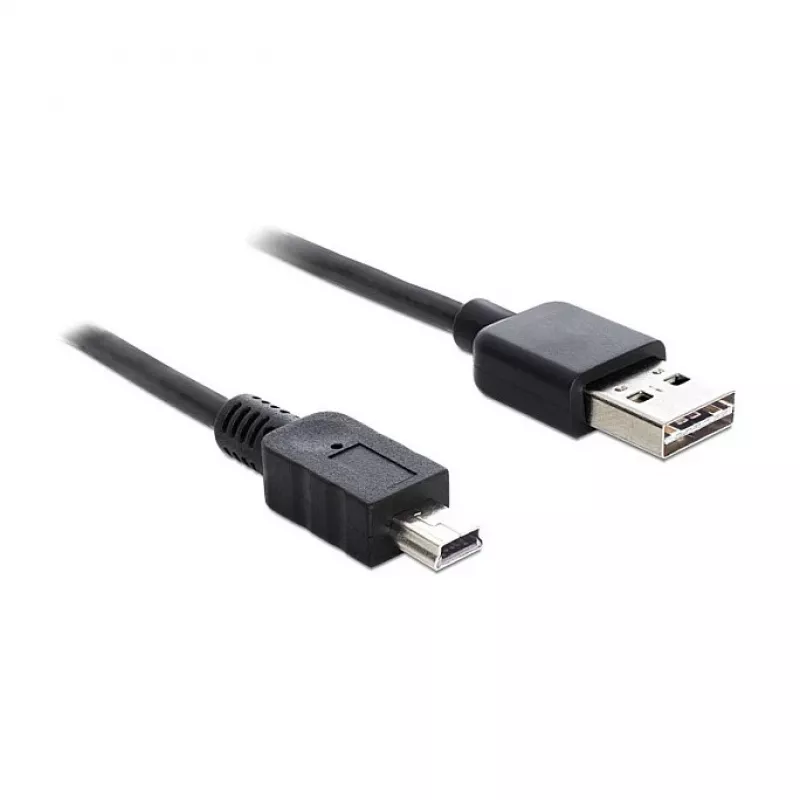USB laidas DeLOCK 85554 USB 2.0 2m USB A Mini-USB B Juodas