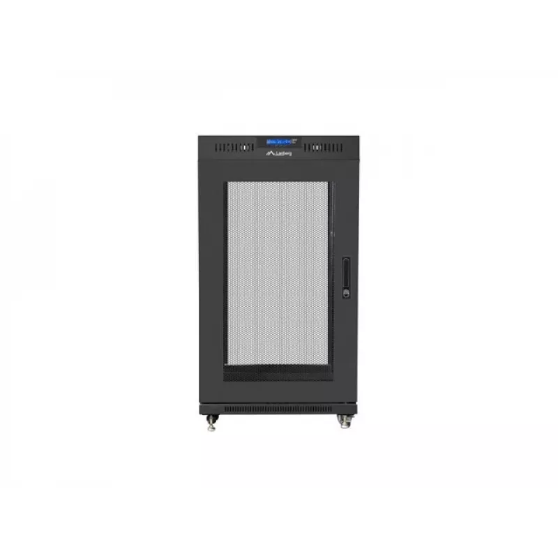 19 colių laisvai pastatoma stovo spinta LANBERG FF01-6622-23BL 22U juoda