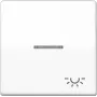 Sieninio jungiklio modulis JUNG AS 591 KO5L WW White — vieno posto, baltos spalvos